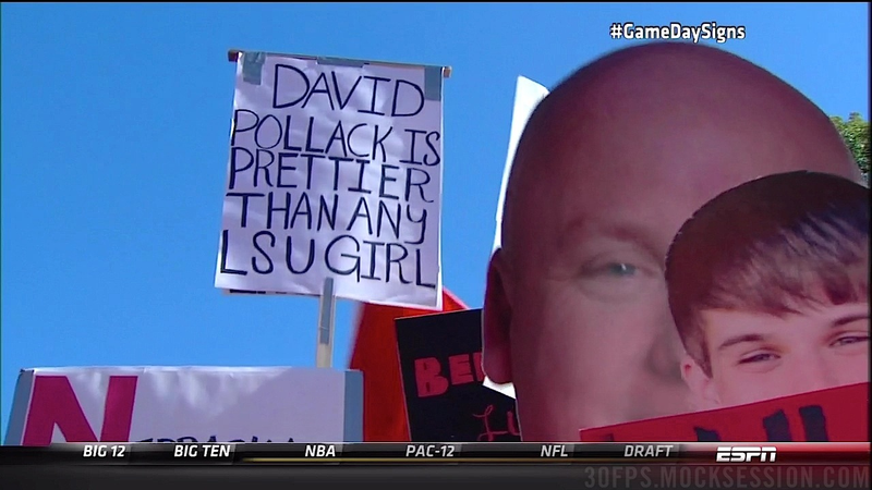 Illustration for article titled "Billy Ray Should've Pulled Out": Georgia-LSU GameDay Sign Roundup
